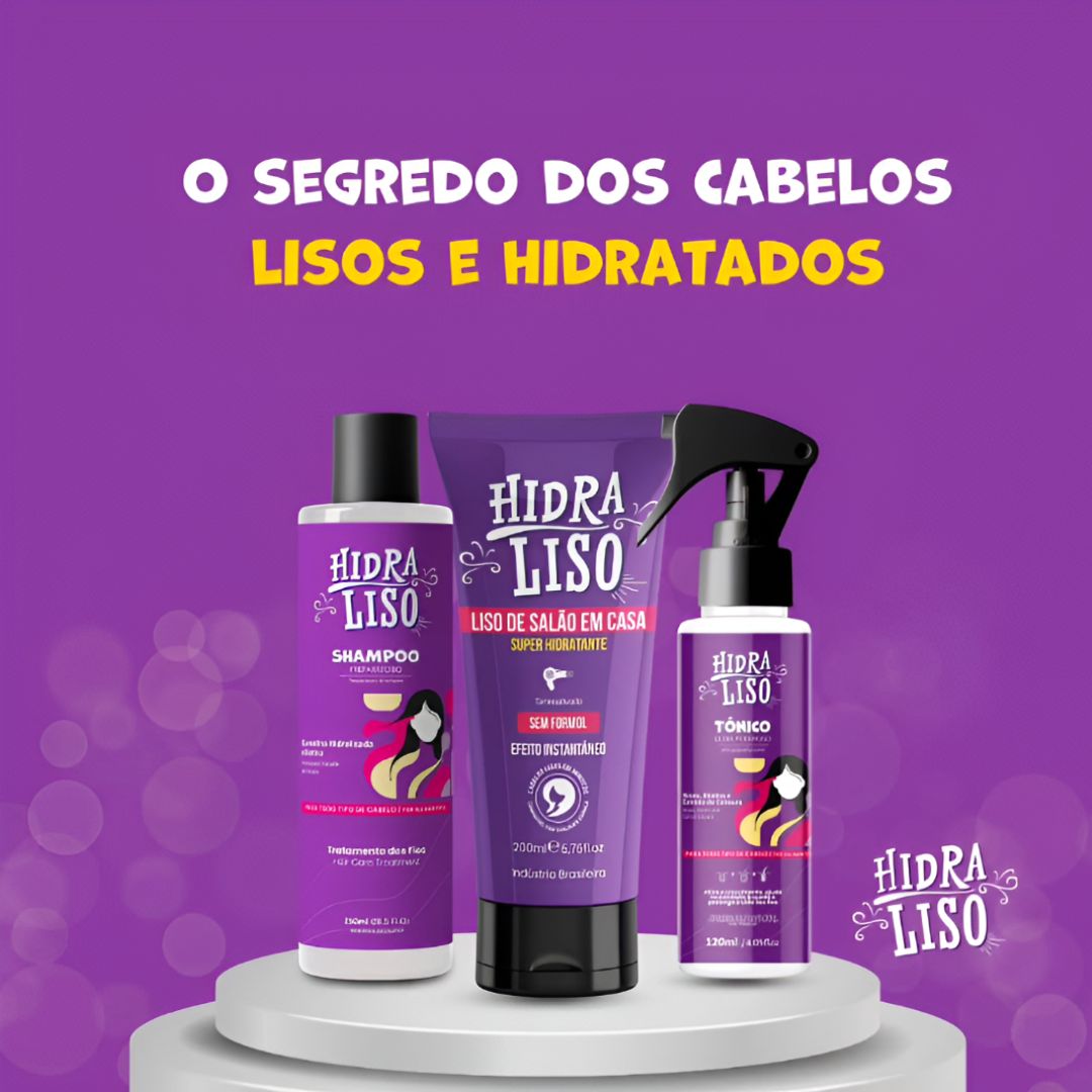 Kit 1 Shampoo + 1 Hidraliso + 1 Tônico