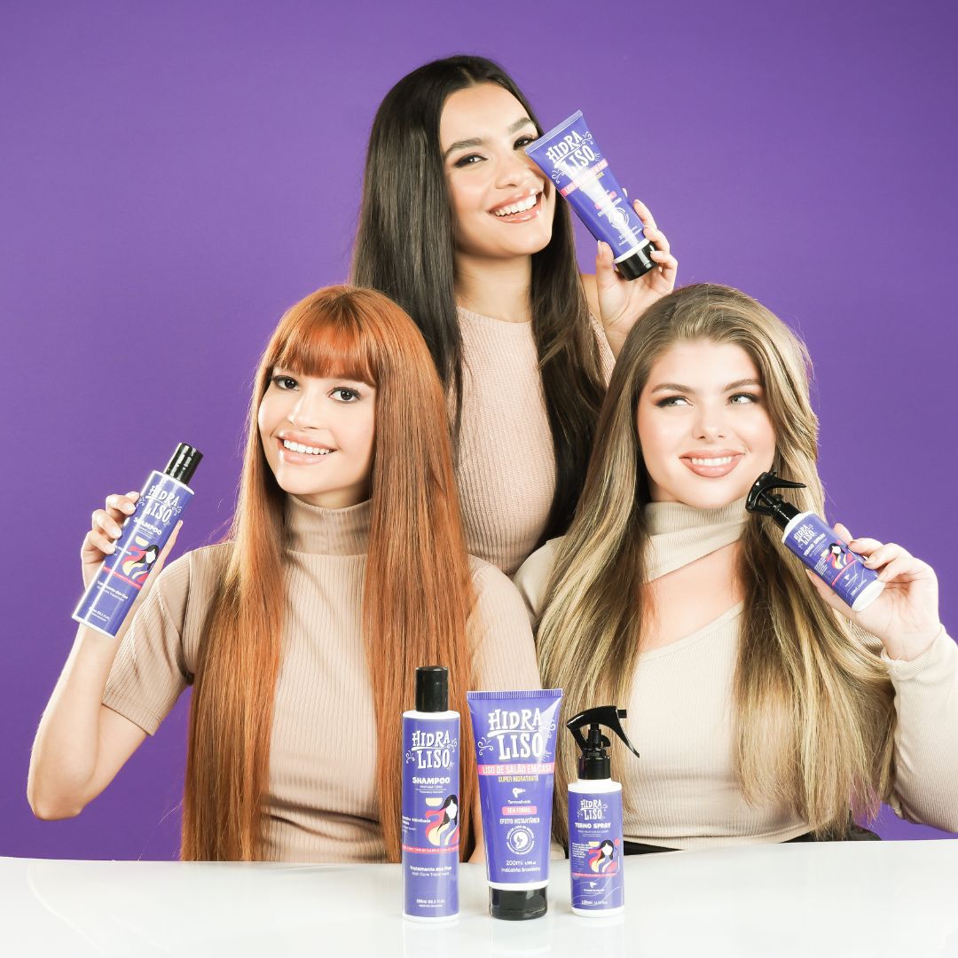 Kit Hidraliso + Shampoo + Termo Spray