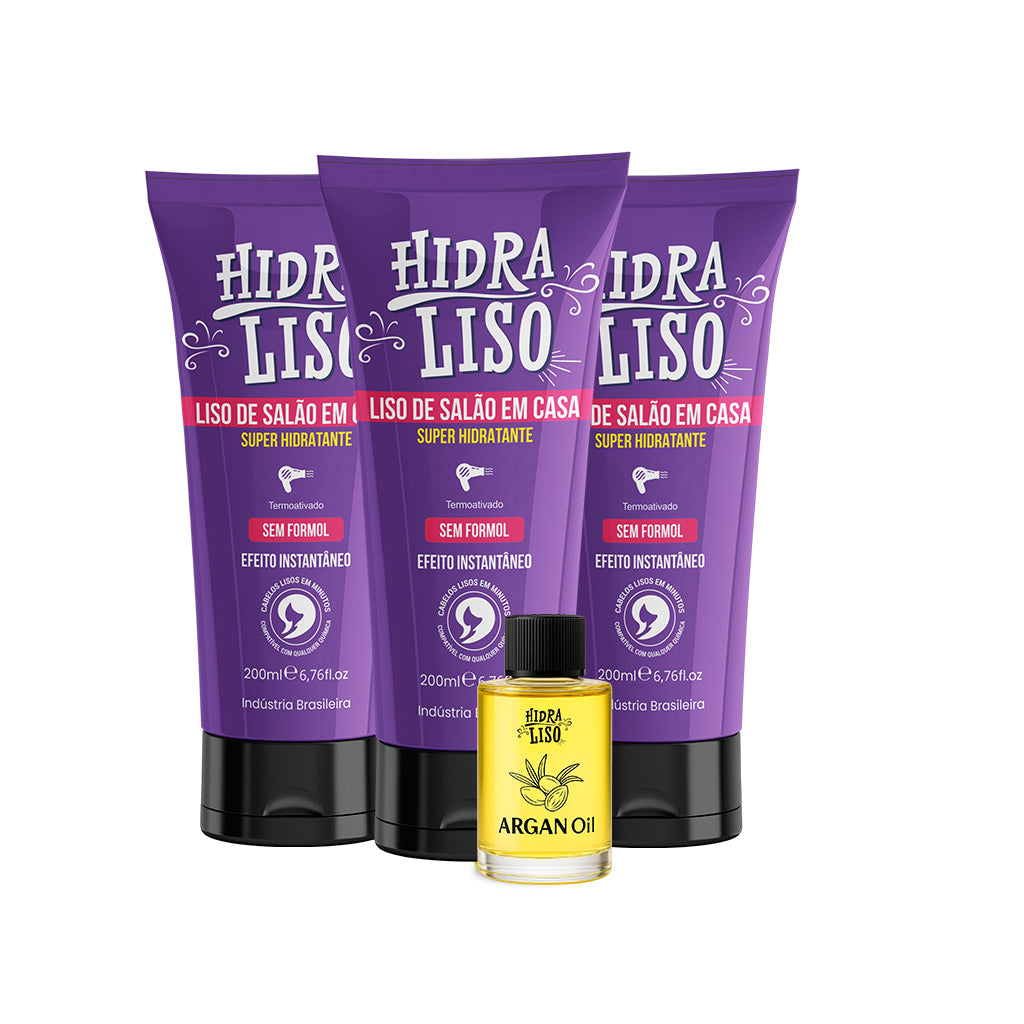 Kit 3 Hidraliso + Argan10ml