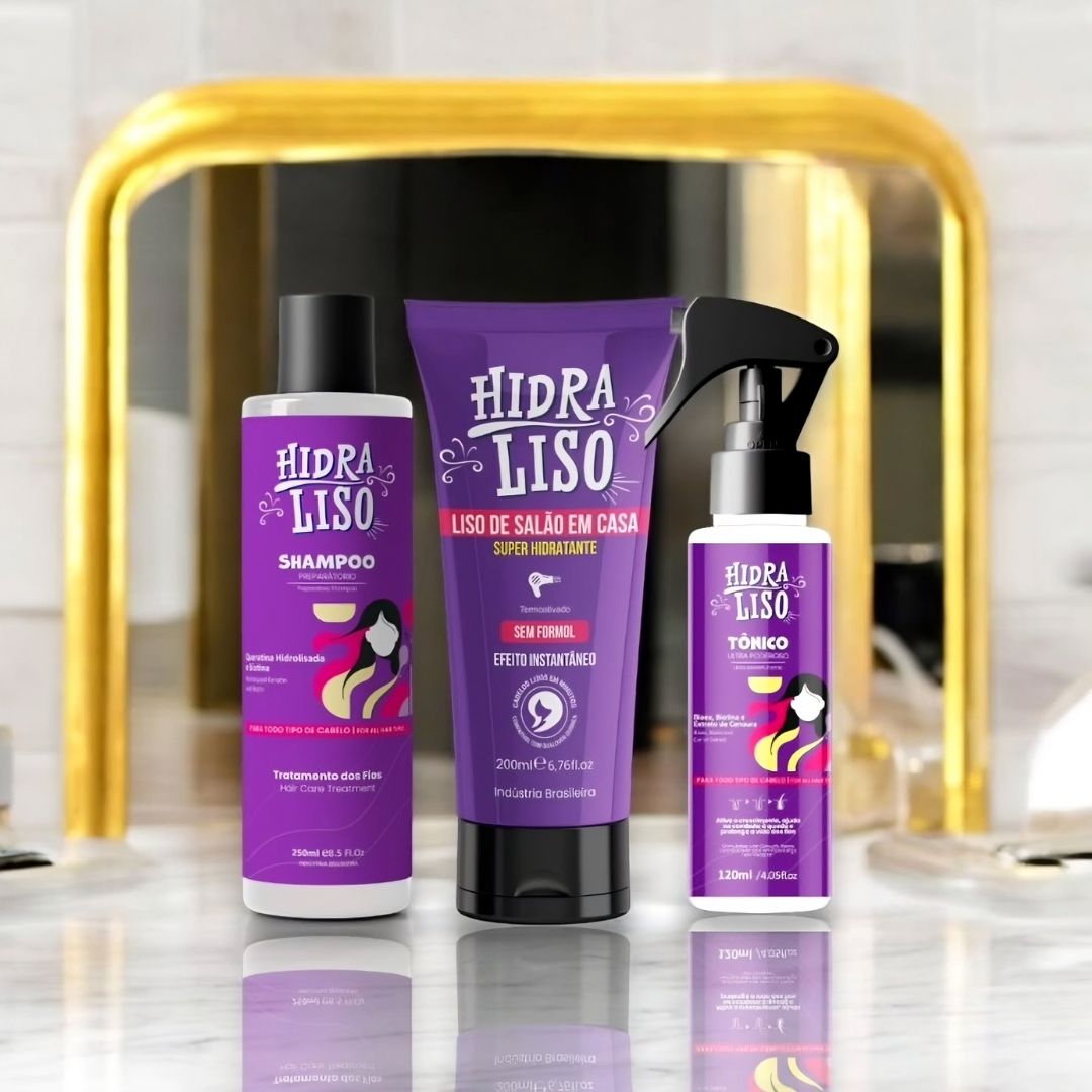 Kit Shampoo + Hidraliso + Tônico