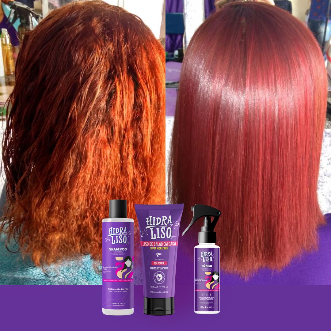 Kit Hidraliso + Shampoo + Termo Spray