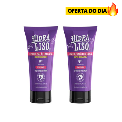 Kit 2 Hidraliso - Liso de salão em casa
